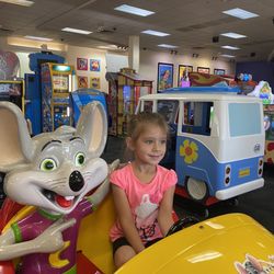 Chuck E. Cheese - Fun rides in play area