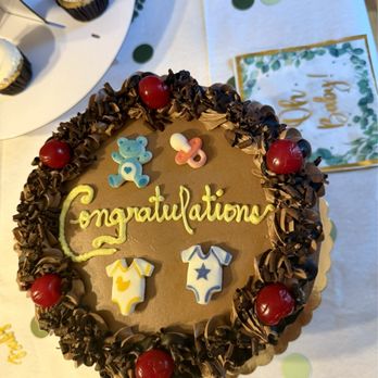 La Deliziosa - Black Forest cake for a baby shower - Bakeries Near Me - Poughkeepsie, New York