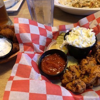 Oyster House - Half order oysters with hush puppies instead of fries. - Seafood Near Me - Pine Mountain, Georgia Oyster House - Half order oysters with hush puppies instead of fries. - Seafood Near Me - Pine Mountain, Georgia