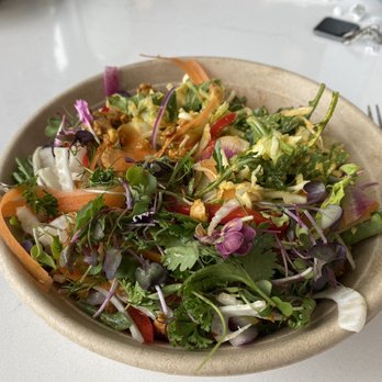 milkbread - Whole-ish Salad $11 green cabbage, red onion, nut crunch, soft herbs, ginger lime vinaigrette. It's fine. - Coffee & Tea Near Me - Davidson, North Carolina milkbread - Whole-ish Salad $11 green cabbage, red onion, nut crunch, soft herbs, ginger lime vinaigrette. It's fine. - Coffee & Tea Near Me - Davidson, North Carolina