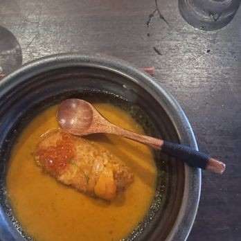 Sushi On Me - Williamsburg - Penang curry w a ...fish and ikura + uni - Sushi Bars Near Me - Brooklyn, New York