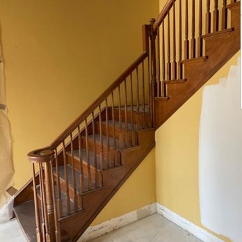 Luxury Refinishing - Wooden stair before - Refinishing Services Near Me - Hialeah Gardens, Florida Luxury Refinishing - Wooden stair before - Refinishing Services Near Me - Hialeah Gardens, Florida