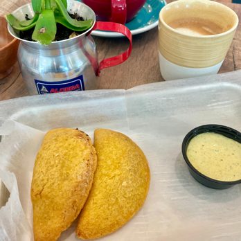 Acopio Caffee - Columbian beef empanada with homemade BGA sauce - Coffee & Tea Near Me - Naples, Florida