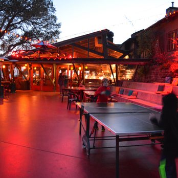 Nepenthe - Fun and games on the patio for the kids - New American Near Me - Big Sur, California