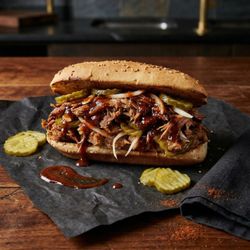 Opa's BBQ Brisquet Sandwich.