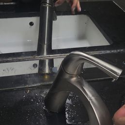 A broken faucet,  the video couldn't be downloaded