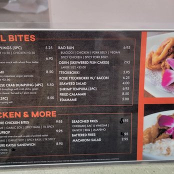 Tilly Kitchen - menu as of January 2022 - Korean Near Me - Chantilly, Virginia