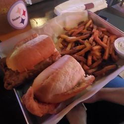 The Hangar - Fish sandwich and seasoned fries