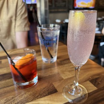 Darby Road Pub - Left: Cold Cut Boulevardier, Right: Dressed To Empress '75 - Irish Near Me - Scotch Plains, New Jersey Darby Road Pub - Left: Cold Cut Boulevardier, Right: Dressed To Empress '75 - Irish Near Me - Scotch Plains, New Jersey