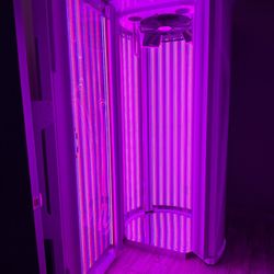 Chili Pepper's Tanning & Wellness - The Red Light stand up, brand new, has Red and Blue light AND Infrared! AWESOME!