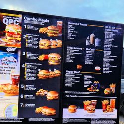 McDonald's - Menu board