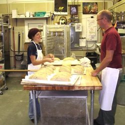 Falls Baking Company - Owner and master baker, Scot and assistant bakery Leslie.