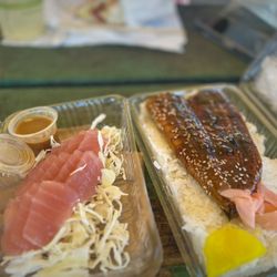 The Fish Express - Tuna Sashimi and Unagi bento
