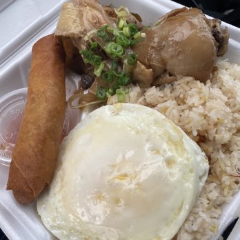 Strita Kitchen - Adobo combo plate with rice and egg and lumpia - Filipino Near Me - Arlington, Washington Strita Kitchen - Adobo combo plate with rice and egg and lumpia - Filipino Near Me - Arlington, Washington