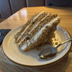 Water Street Tavern - Carrot cake, frosting coated with nuts
