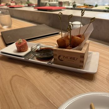 Nobu Restaurant - Spicy tuna crispy rice - Japanese Near Me - Toronto, Ontario