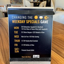 Pinstripes - Menu
