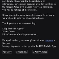 UPS Customer Centres