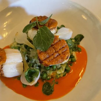 Bouchon - Scallop entree - French Near Me - Yountville, California Bouchon - Scallop entree - French Near Me - Yountville, California