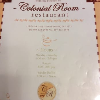 Colonial Room - American Near Me - Sanford, Florida Colonial Room - American Near Me - Sanford, Florida