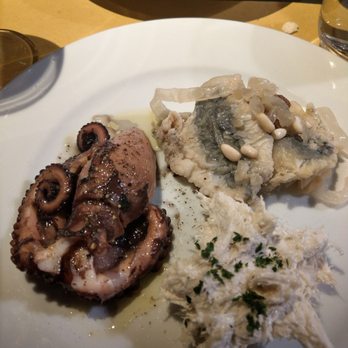 Osteria al Cicheto - Octopus, Sardines, Cod salad.  Deeelicious. - Italian Near Me - Venice, VE