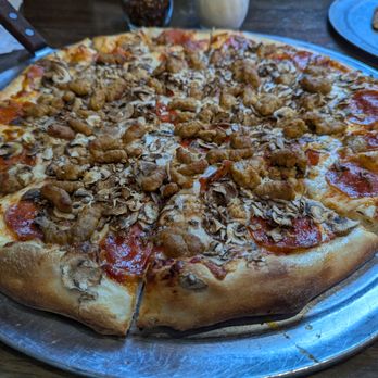 Garbonzo's Pizza - The Cowboy Pizza without the black olives - Pizza Near Me - Caldwell, Idaho
