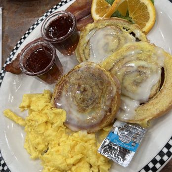 Black Bear Diner West Jordan - Cinnamon Roll French Toast* (1460 cals.) - American Near Me - West Jordan, Utah Black Bear Diner West Jordan - Cinnamon Roll French Toast* (1460 cals.) - American Near Me - West Jordan, Utah