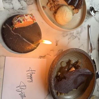 Rooster & Owl - Dessert with Birthday card! - New American Near Me - Washington, DC, District of Columbia
