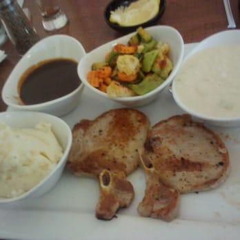 Kickback Jack's - pork chops, too thin, too bland - American Near Me - Rancho Cucamonga, California