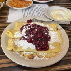 The Original Pancake house - Cherry Crepes for the win!