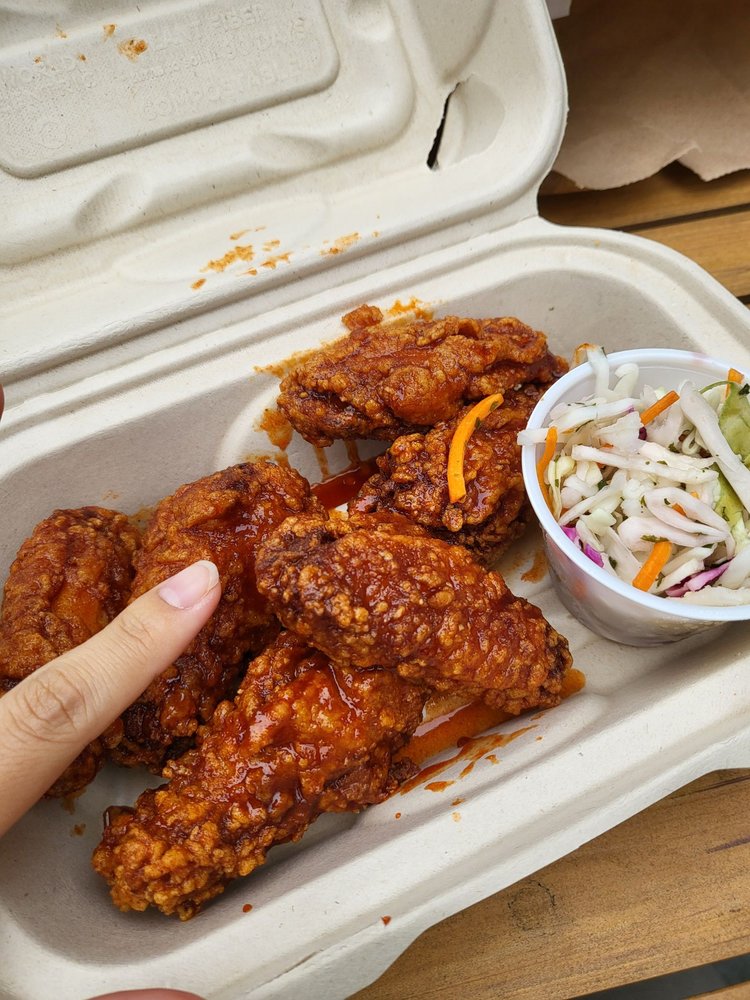 Food from Calvin's Korean Hot Chicken