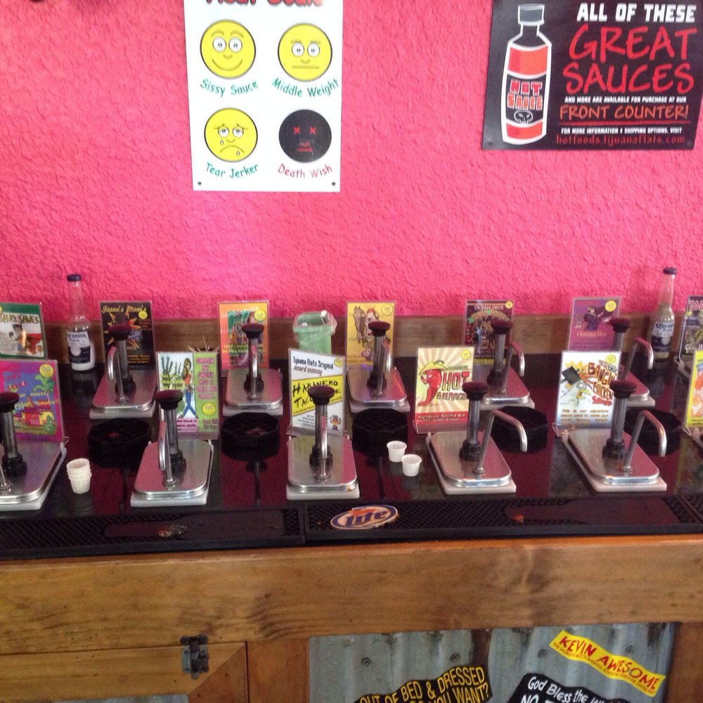 Tijuana Flats - Hot sauce bar - Tex-Mex Near Me - Orlando, Florida