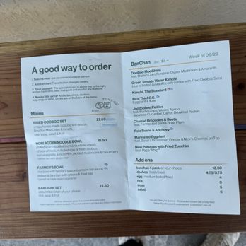 Joodooboo - Menu - Korean Near Me - Oakland, California