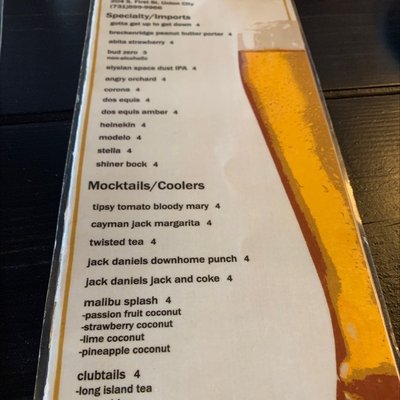 Menu photo 2 Bricks and Brews Union City, TN