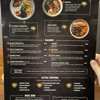 Oodle Ramen - Menu as of 5/31/2025 - Ramen Near Me - Orlando, Florida