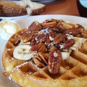 Honey Jam Cafe - Banana Pecan Waffle - Diners Near Me - Wheaton, Illinois Honey Jam Cafe - Banana Pecan Waffle - Diners Near Me - Wheaton, Illinois