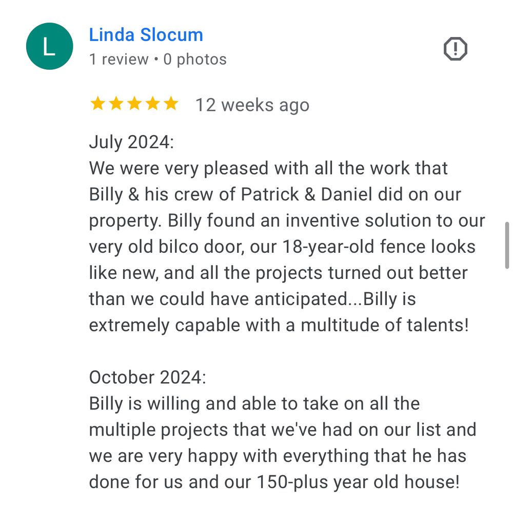 Slide of Billy Fix-It-All Handyman