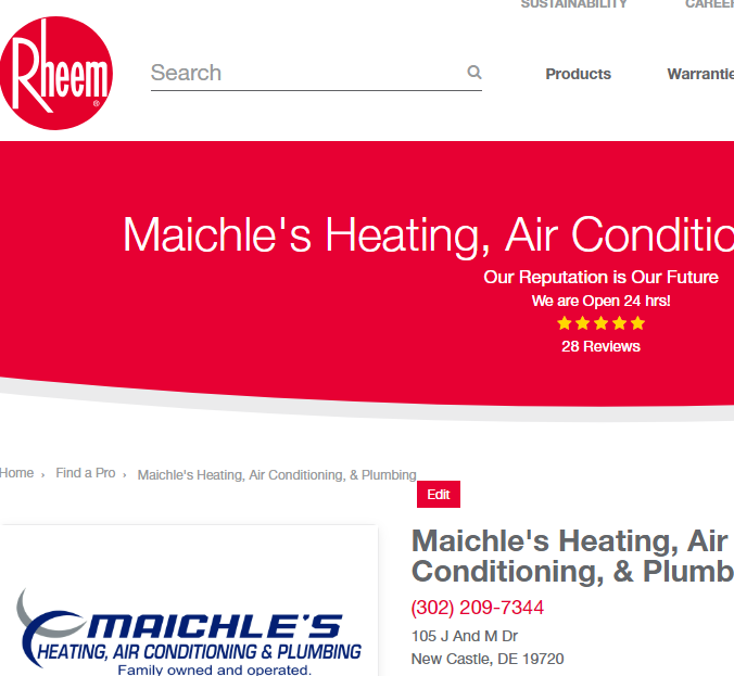Slide of Maichles Heating & Air Conditioning