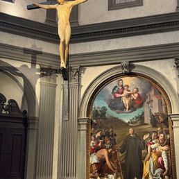 Michelangelo's first sculpture as a teen Florence Italy