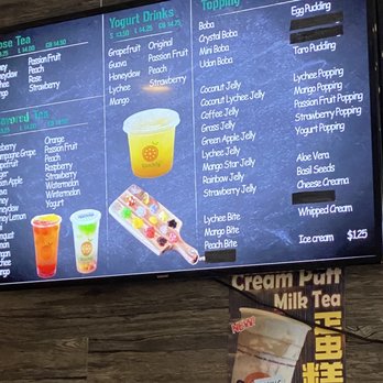Quickly Boba Cafe USF - Menu 07/20 - Coffee & Tea Near Me - Tampa Bay, Florida