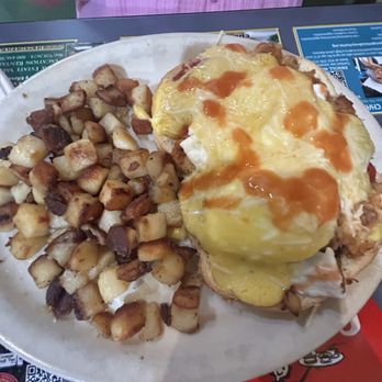 DeLuca's Diner - Seafood Benedict- This was delicious! The seafood was abundant and full of flavor, hollandaise sauce was also good. 5/5 - Breakfast & Brunch Near Me - Pittsburgh, Pennsylvania
