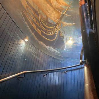 The Admiralty - Coming up from the dungeon, lower deck spiral staircase. - Pubs Near Me - London, XGL
