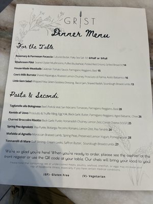 Menu photo 1 Grist Dayton, OH Menu photo 1 Grist Dayton, OH
