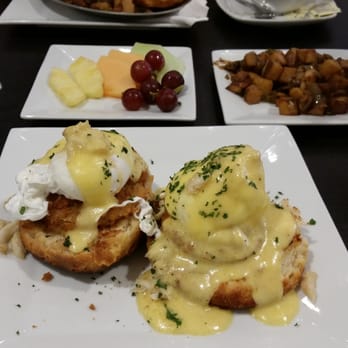 Mango Mangeaux - Chesapeake Benedict with a side of potatoes. Amazing!!! The fried green tomato was the kicker and best part. - New American Near Me - Hampton, Virginia Mango Mangeaux - Chesapeake Benedict with a side of potatoes. Amazing!!! The fried green tomato was the kicker and best part. - New American Near Me - Hampton, Virginia