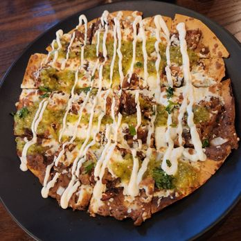 Mesa Latin Kitchen - Carnitas 9 inch "Mexican pizza" - Latin American Near Me - Littleton, Colorado Mesa Latin Kitchen - Carnitas 9 inch "Mexican pizza" - Latin American Near Me - Littleton, Colorado