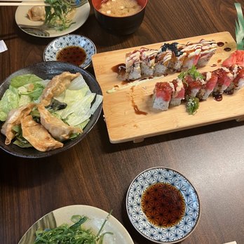 Yojimbo - Mad Max Roll Gyoza Wakame Salad Miso Soup Just Basic Roll - Sushi Bars Near Me - Alameda, California Yojimbo - Mad Max Roll Gyoza Wakame Salad Miso Soup Just Basic Roll - Sushi Bars Near Me - Alameda, California
