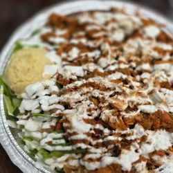Naz’s Halal Food - Chicken rice platter