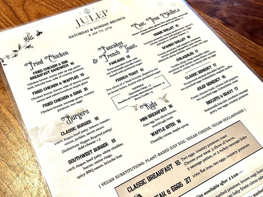 Menu photo 8 Julep Cast Iron Kitchen + Drink Brea, CA Menu photo 8 Julep Cast Iron Kitchen + Drink Brea, CA