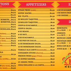 Lucy's Taco Shop - Menu Page #2