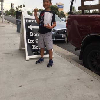 Winstar Donuts - One happy boy with his donut - Donuts Near Me - Lynwood, California